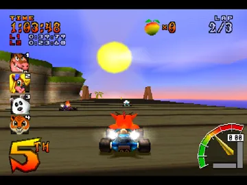 CTR - Crash Team Racing (US) screen shot game playing